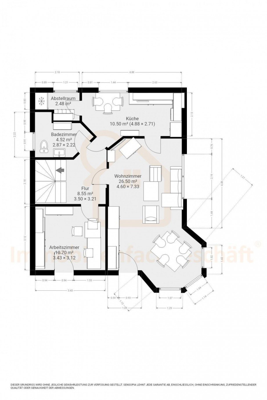 Grundriss-Erdgeschoss Einfamilienhaus Elgersburg