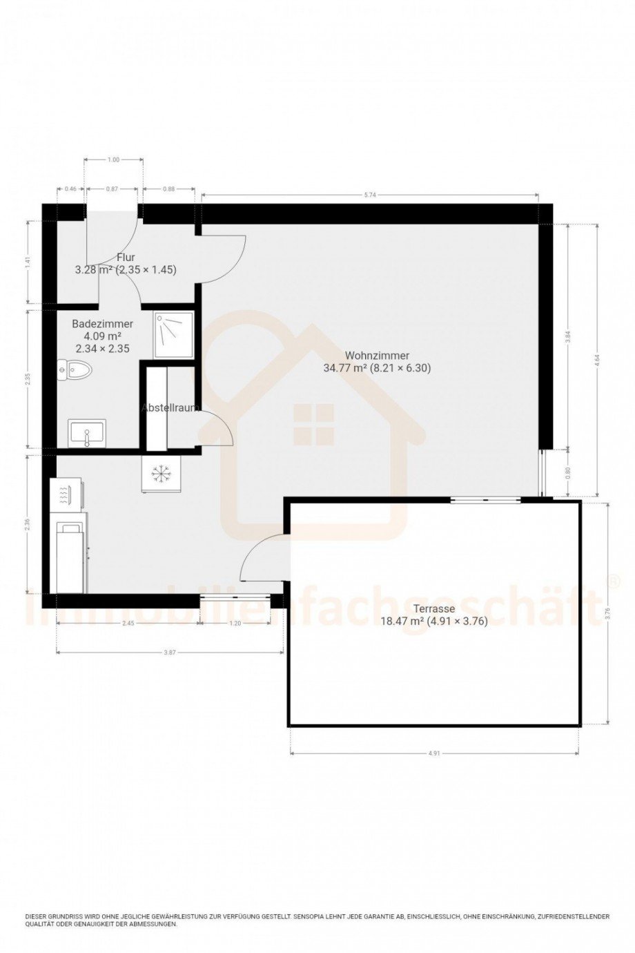 Barrierefreier Grundriss Erdgeschosswohnung Ilmenau