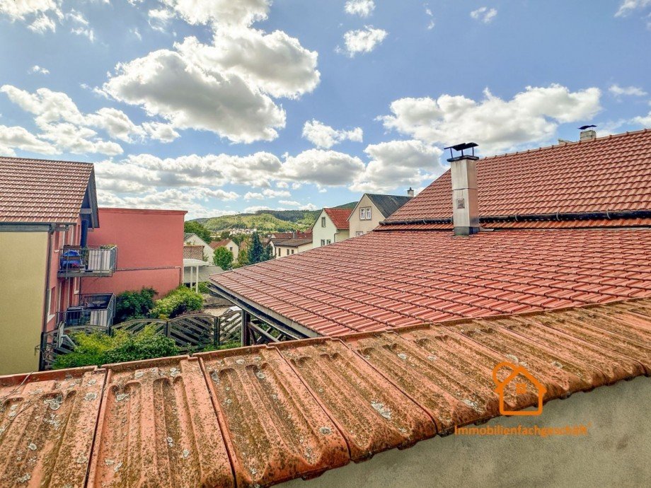 Blick-vom-Balkon Reihenmittelhaus Ilmenau