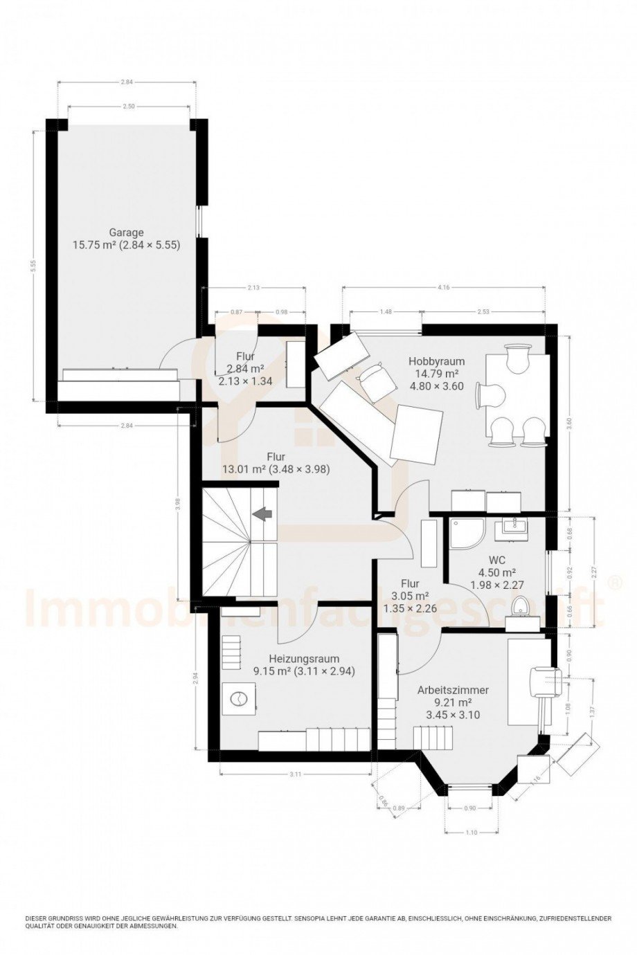 Grundriss-Kellergeschoss Einfamilienhaus Elgersburg