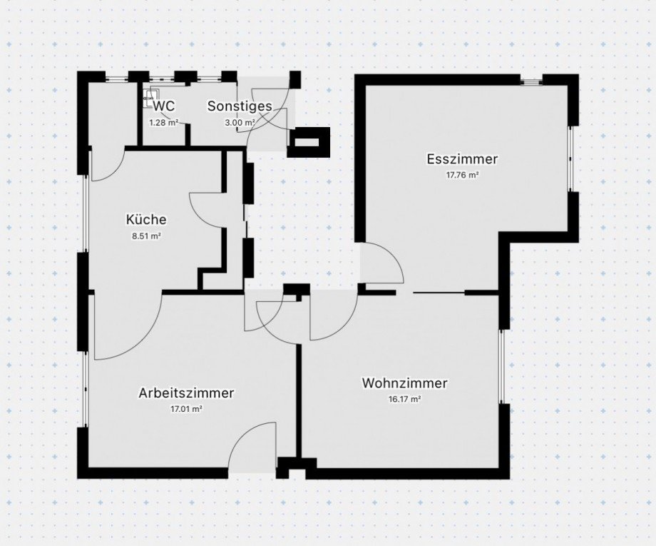 Grundriss EG Doppelhaush�lfte Ilmenau