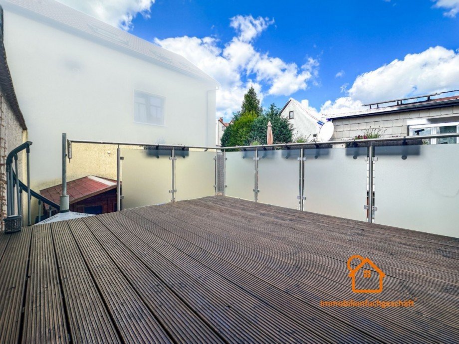 S�dwest-Balkon Reihenmittelhaus Ilmenau