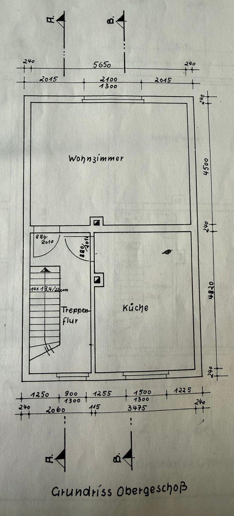Grundriss Obergeschoss Doppelhaush�lfte Ilmenau