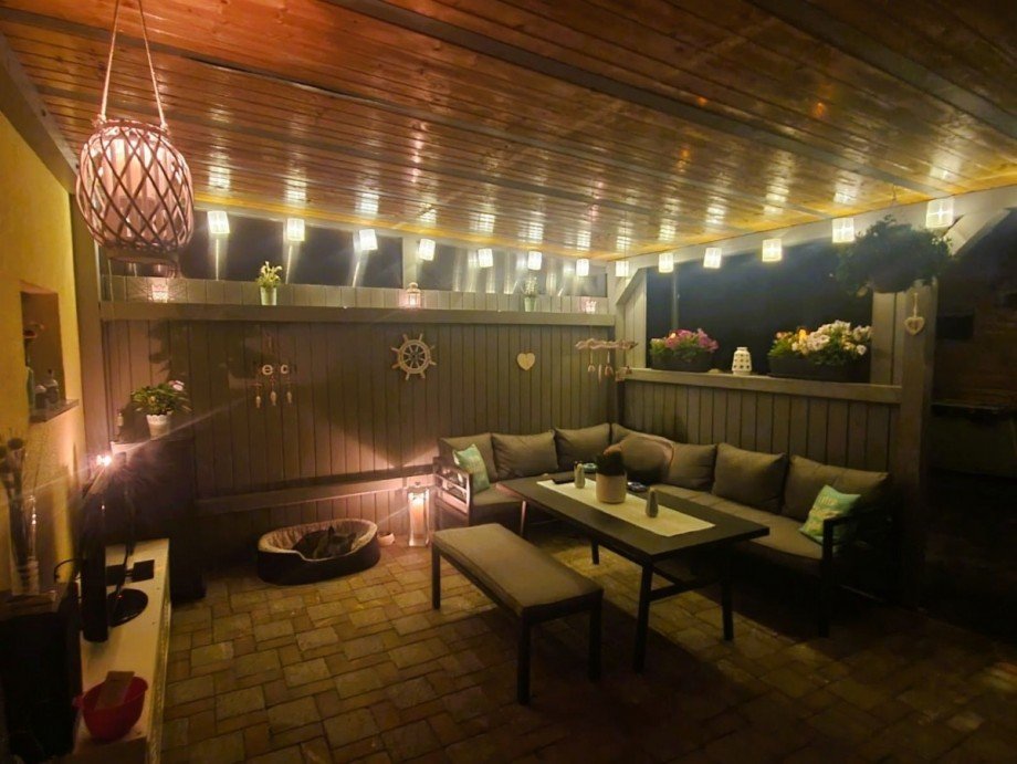 �berdachte Terrasse Doppelhaush�lfte Ilmenau