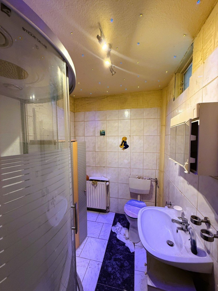 Badezimmer mit Dusche Reihenmittelhaus Ilmenau