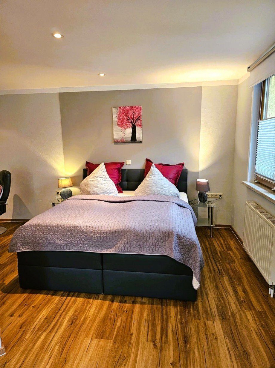 Gem�tliches Schlafzimmer Freizeitimmobilie Masserberg