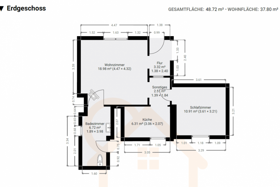 Grundriss Erdgeschoss Einfamilienhaus Ilmenau