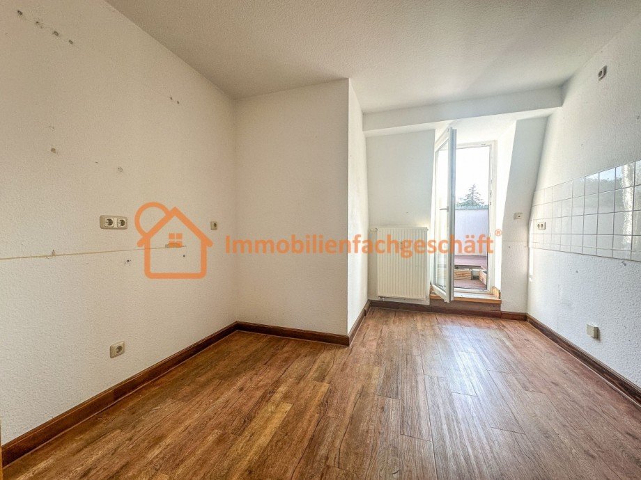 K�che mit Zugang Dachterrasse Dachgeschosswohnung Ilmenau