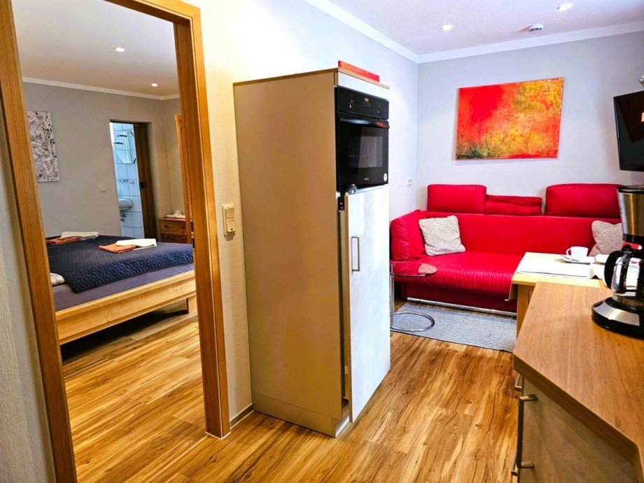 Wohnbereich mit K�che Freizeitimmobilie Masserberg