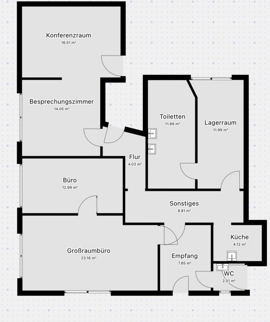 Grundriss B�rohaus Ilmenau