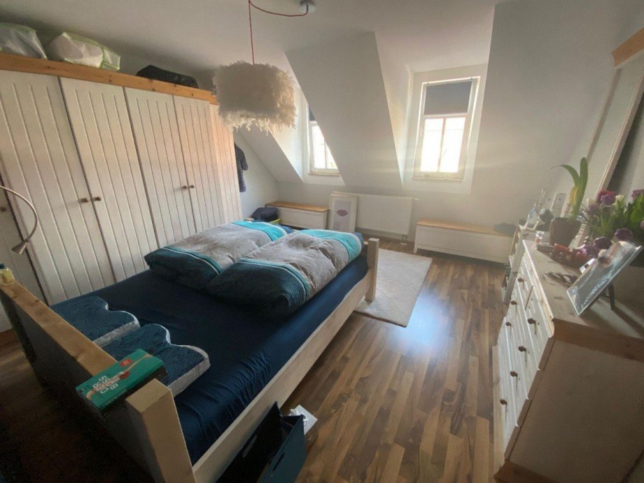 Schlafzimmer Dachgeschosswohnung Ilmenau