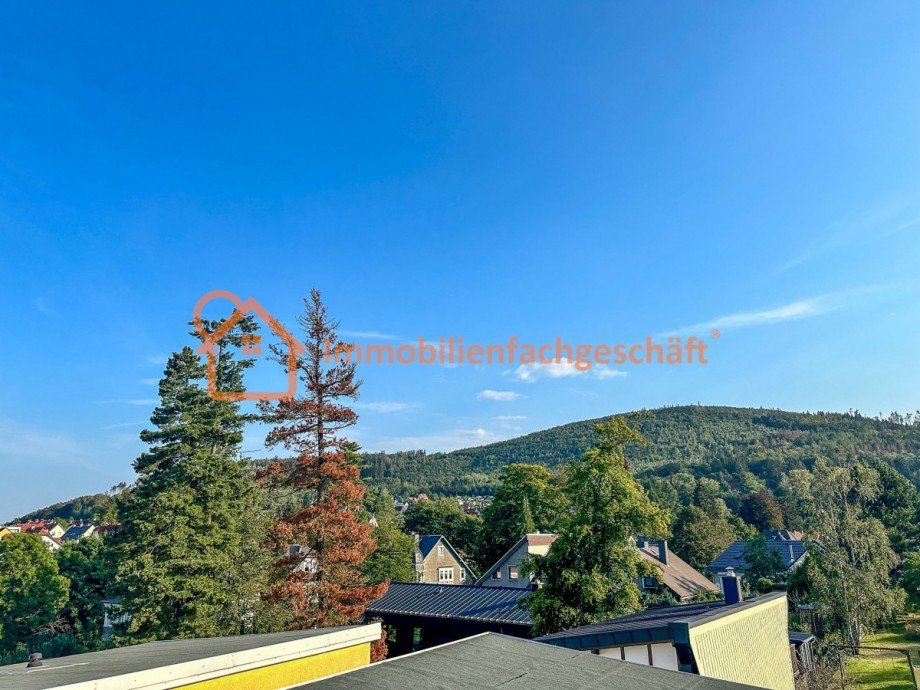 Dachterrasse Blick nach S�den Dachgeschosswohnung Ilmenau