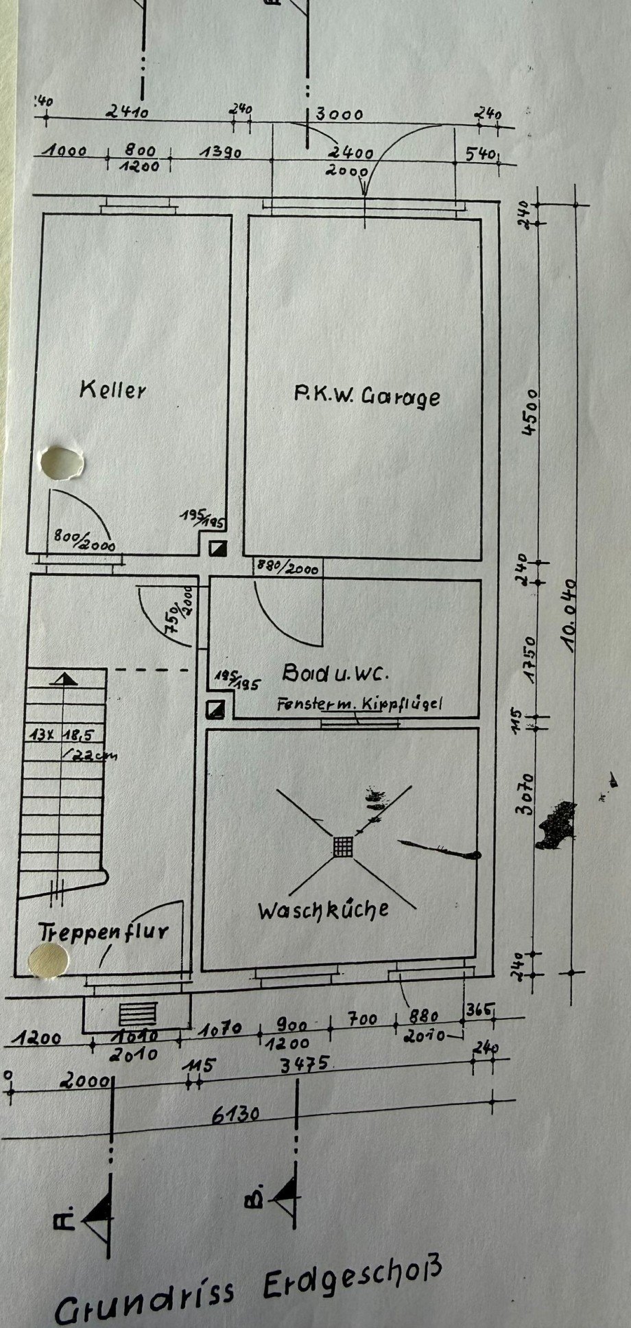 Grundriss Erdgeschoss Doppelhaush�lfte Ilmenau