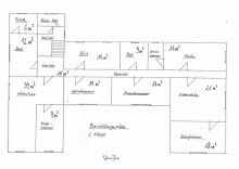 Grundriss Obergeschoss Historisches Anwesen mit Geschichte und Potenzial