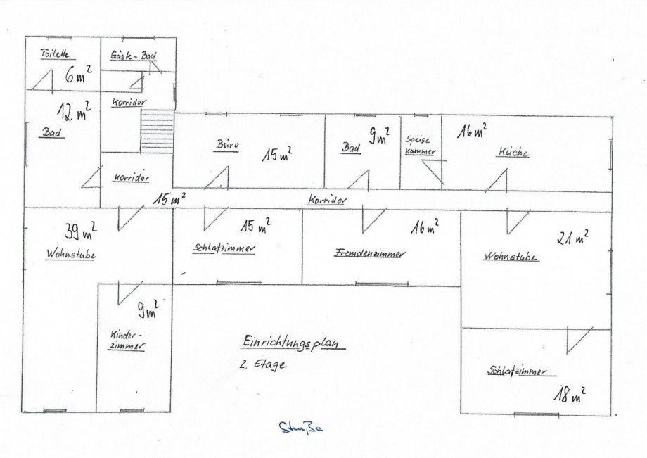 Grundriss Obergeschoss Haus Neuhaus