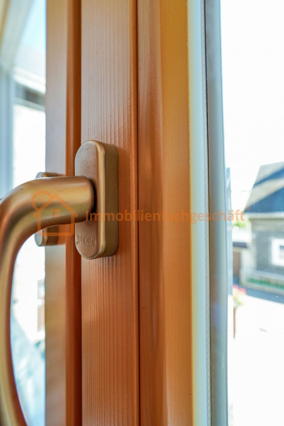 Fenstergriff Nahaufnahme Haus Neuhaus